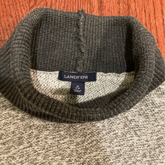 Lands’ End Cowlneck Heather Gray Sz S 6-8 - Picture 13 of 13